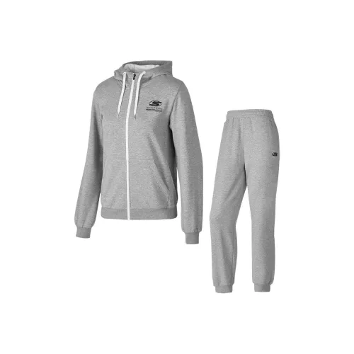 Skechers Basic Sports Series Casual Suit Women's Medium Heather Gray