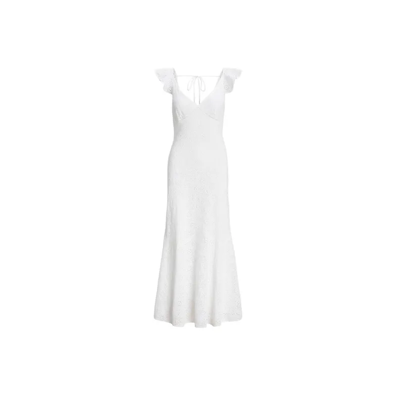 Polo Ralph Lauren Broderie anglaise Linen Maxi Dress-0