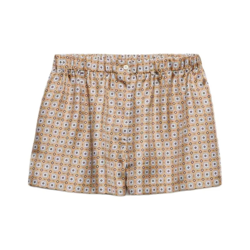 PRADA Geometric-print Mini Shorts-0