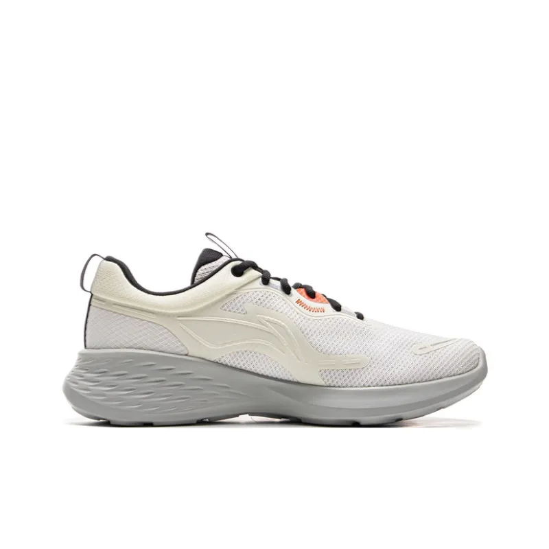 LiNing Anti Slip Wear Resistant Low Top Casual Running Shoes Men's Mist White-1