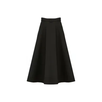 DIOR 30 Montaigne Casual Long Skirt Women's Black