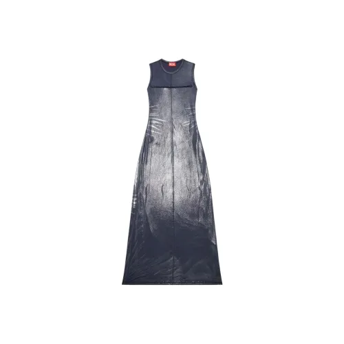 DIESEL D Vetty Metallic Effect Sleeveless Maxi Dress