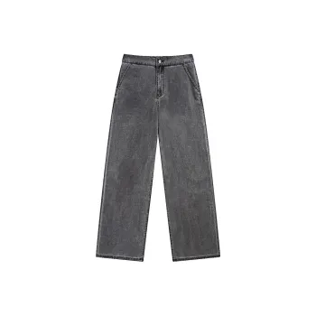 ZIHAN Jeans Women's Preppy Gray
