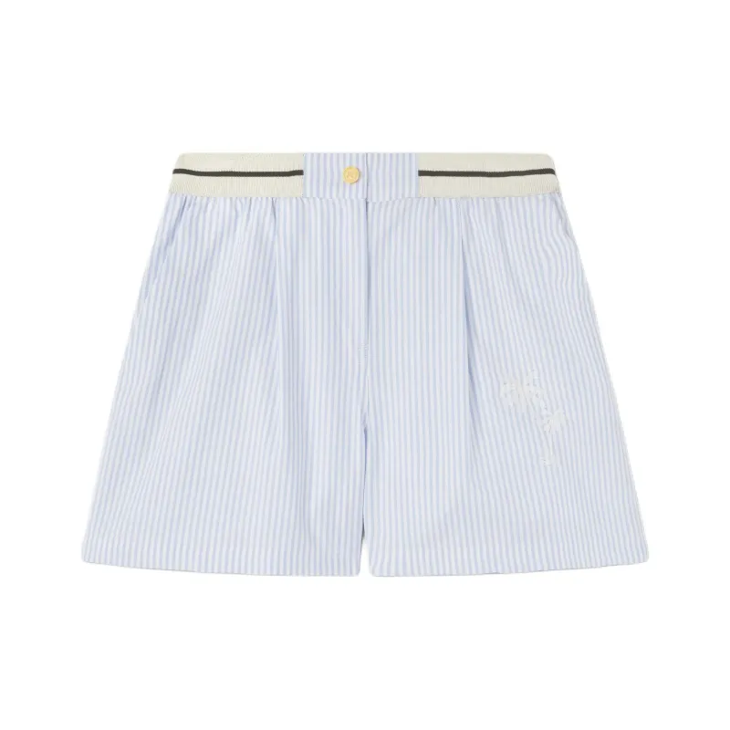 PALM ANGELS Palms Stripes Boxer Shorts Blue-0
