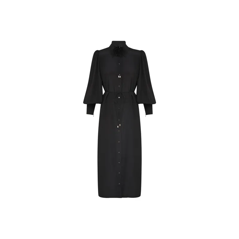 Zimmermann FW24 Long-Sleeved Dresses Women's Black-0