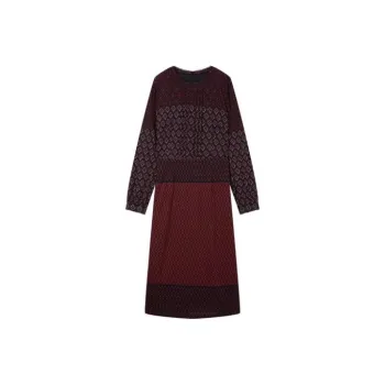 FINITY Long Sleeved Dresses Women's Red Print