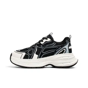 JKEM Cushioning, Slip Resistant, And Abrasion Resistant Low Top Chunky Sneakers Men's