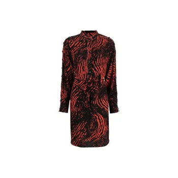 PROENZA SCHOULER Leopard print Crepe De Chine Shirtdress