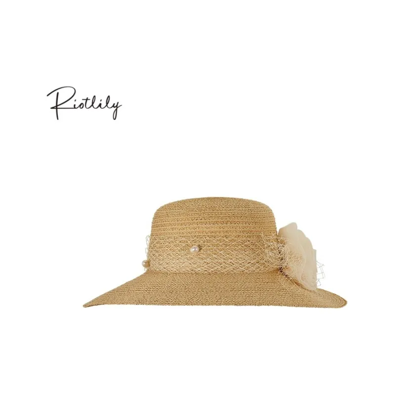RiotLILY Raffia Straw Hat Women's-1