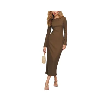 Reformation Long-Sleeved Dresses Women's Forest Green