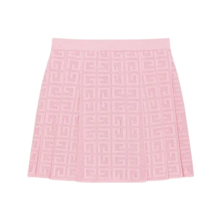 Givenchy 4G Pleated Skirt 'Light Pink'-0