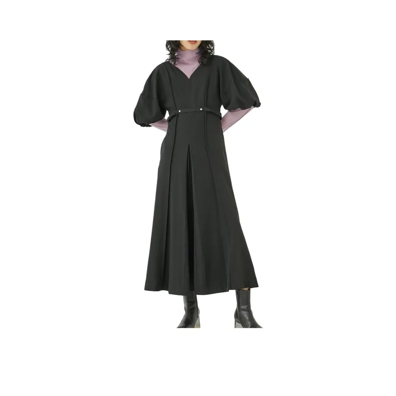 PUBLIC TOKYO Short Sleeved Dresses Women's Black-0