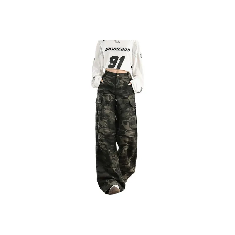 Concubine Zhu Jeans Unisex Camouflage-0
