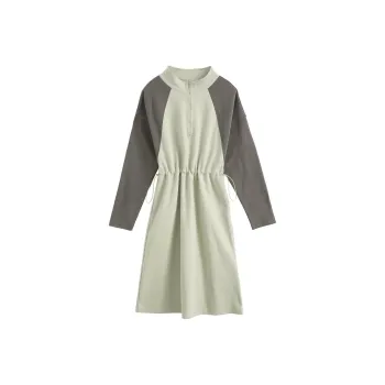 【dme】 Long Sleeved Dresses Women's Light Pea Green
