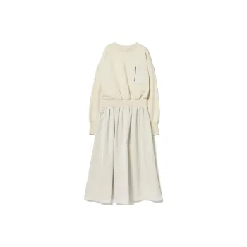 Beams Long Sleeved Dress Women's Ivory