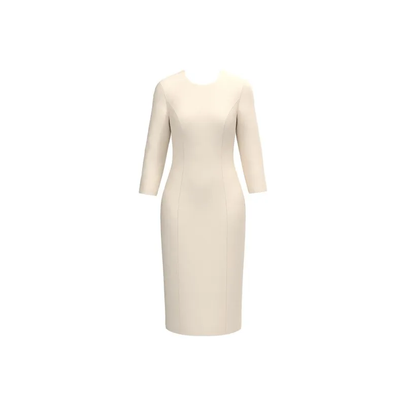 BRAND BY MEI Long Sleeved Dresses Women's Apricot-0