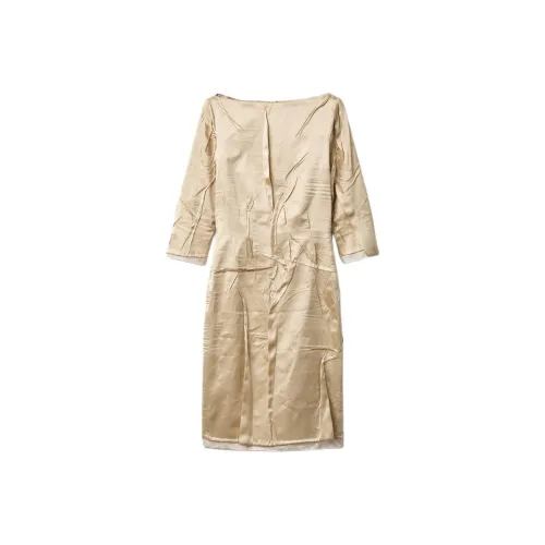 MIU MIU Crêpe Satin Silk Dress