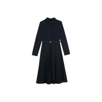 HAZZYS Long Sleeved Dress Women's Navy Blue