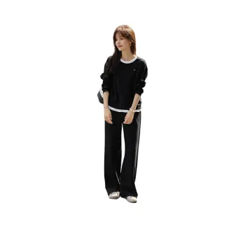 Mo Han Yi Mei Sweatshirt Set Women's Black