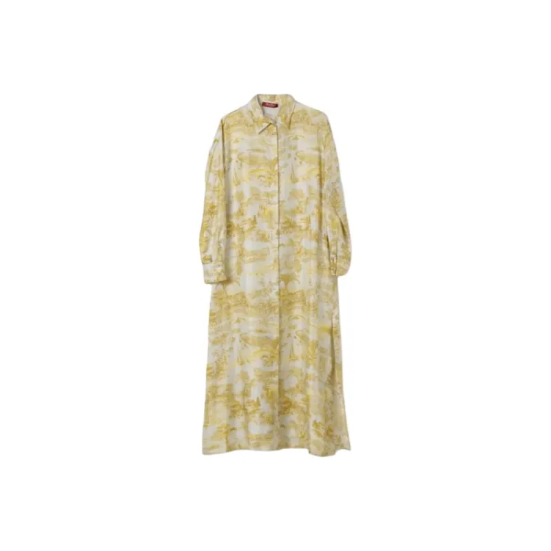 MaxMara Studio Svelto All Over Patterned Belted Dress-0