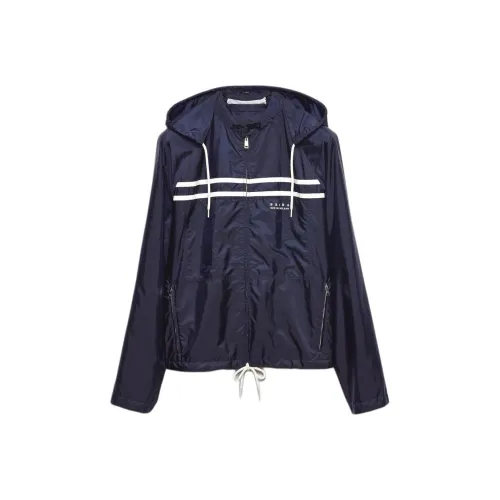 PRADA Jackets & Coats Men's Blue White