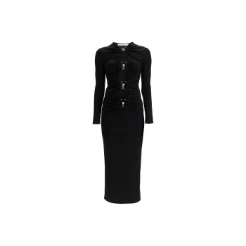 Christopher Esber Orbit Cut Out Detailed Midi Dress