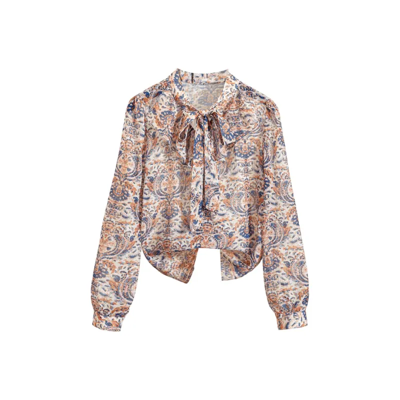 TOUCH Shirt Women's Blue Coffee Multicolor-0
