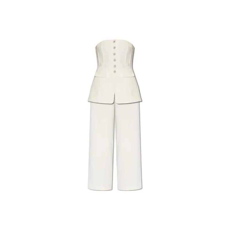Self-portrait Jumpsuit Women's White-0