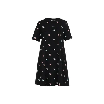 McQ Alexander McQueen Short Sleeved Dresses Women's Black