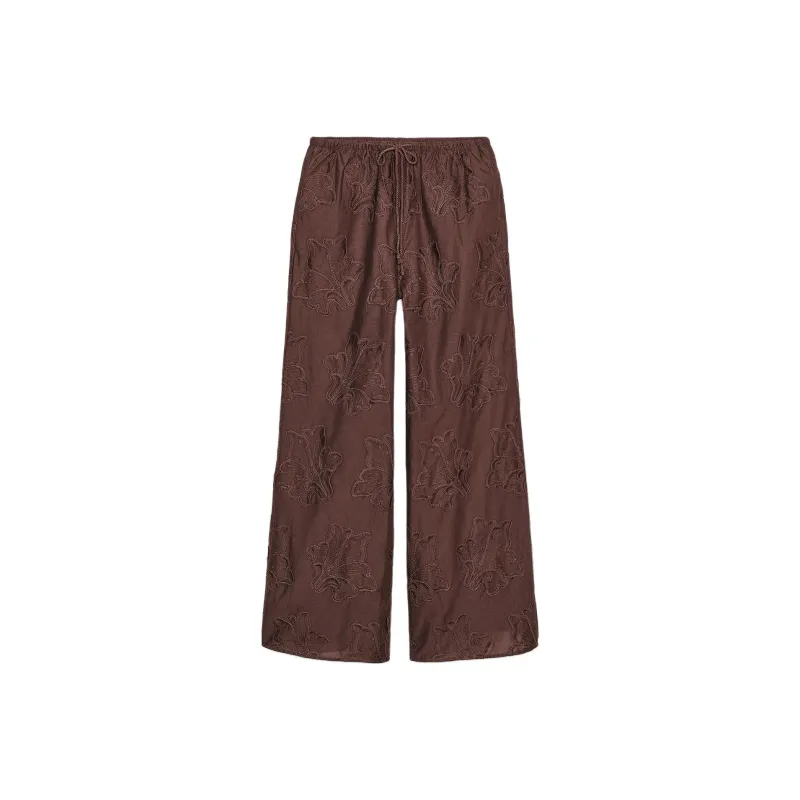 ZARA ZW Series Casual Pants Women's Brown-0