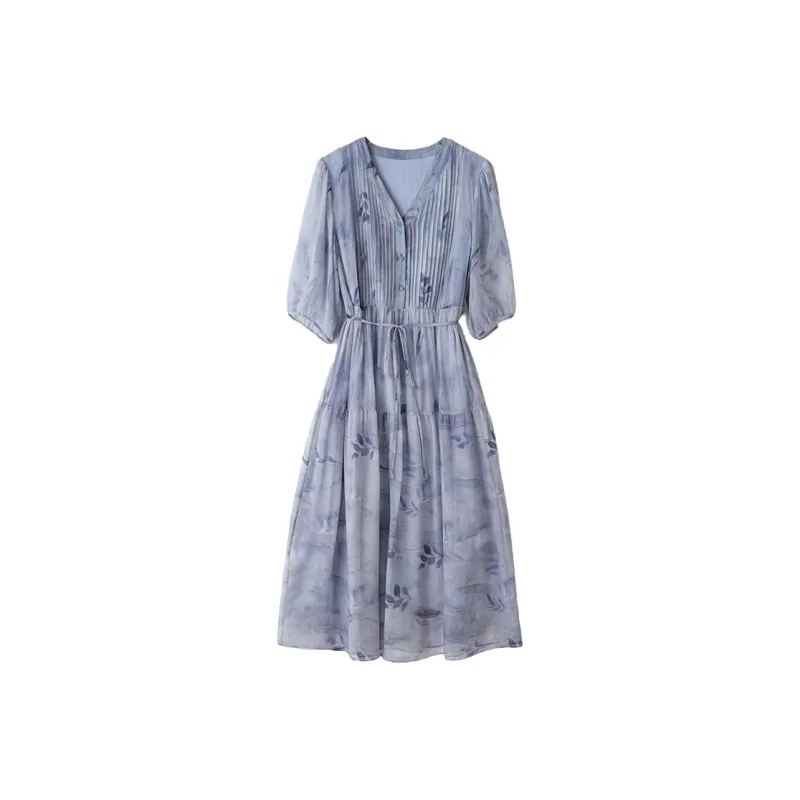 Kele Coco Short Sleeved Dress Women's Lavender-0