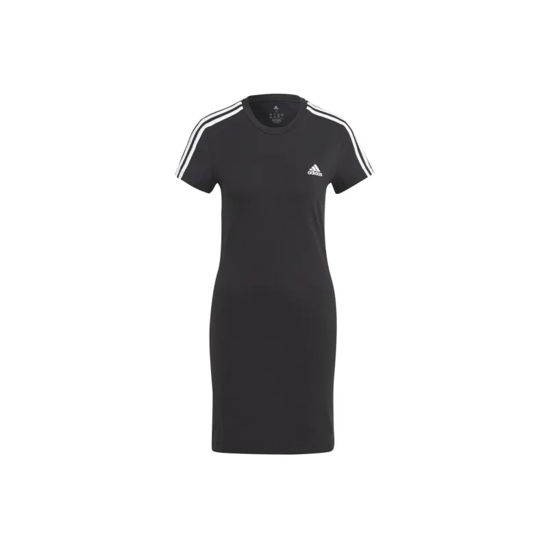 Adidas W 3S FIT T DR Short Sleeved Dress Women's Black-0