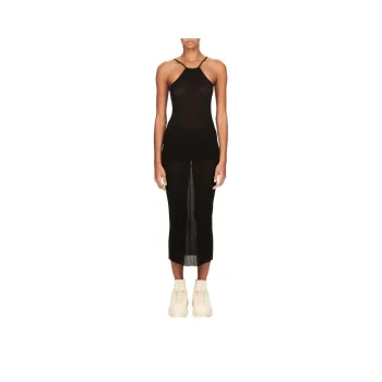 RICK OWENS Scorpio Ribbed knit Midi Dress