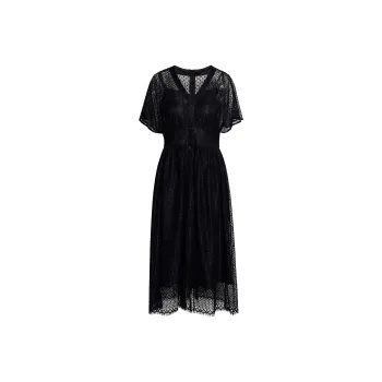 ROEYSHOUSE Short Sleeved Dress Women's Black