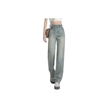 Ya Sheep People Spring And Summer Jeans Regular Women's Blue