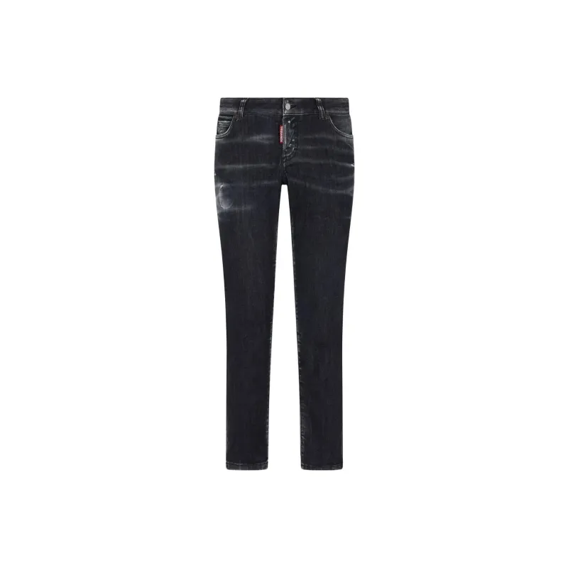 DSQUARED 2 Distressed Cropped Jeans-0