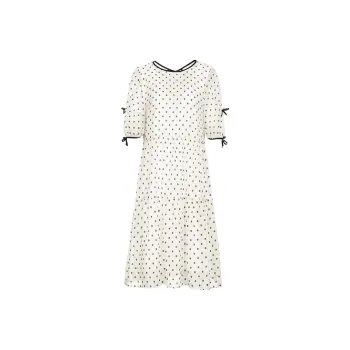 MeetMetro Short Sleeved Dresses Women's White