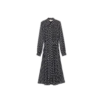 MICHAEL KORS Dot Georgette Shirtdress