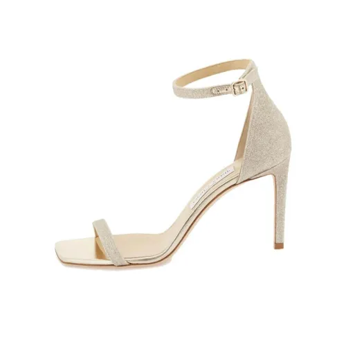 Jimmy Choo Alva One Strap Sandals 8.5cm Women's Silver