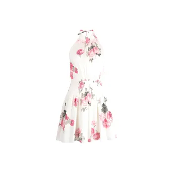 LOVESHACKFANCY Firely Rose-print Cotton Midi Dress