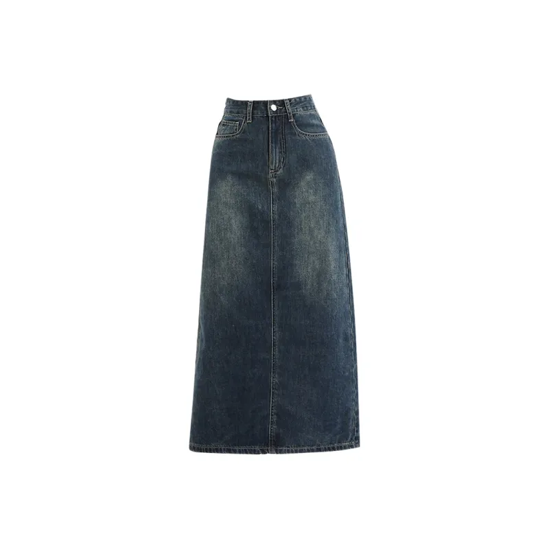 FOREVER 21 Denim Long Skirts Women's-4