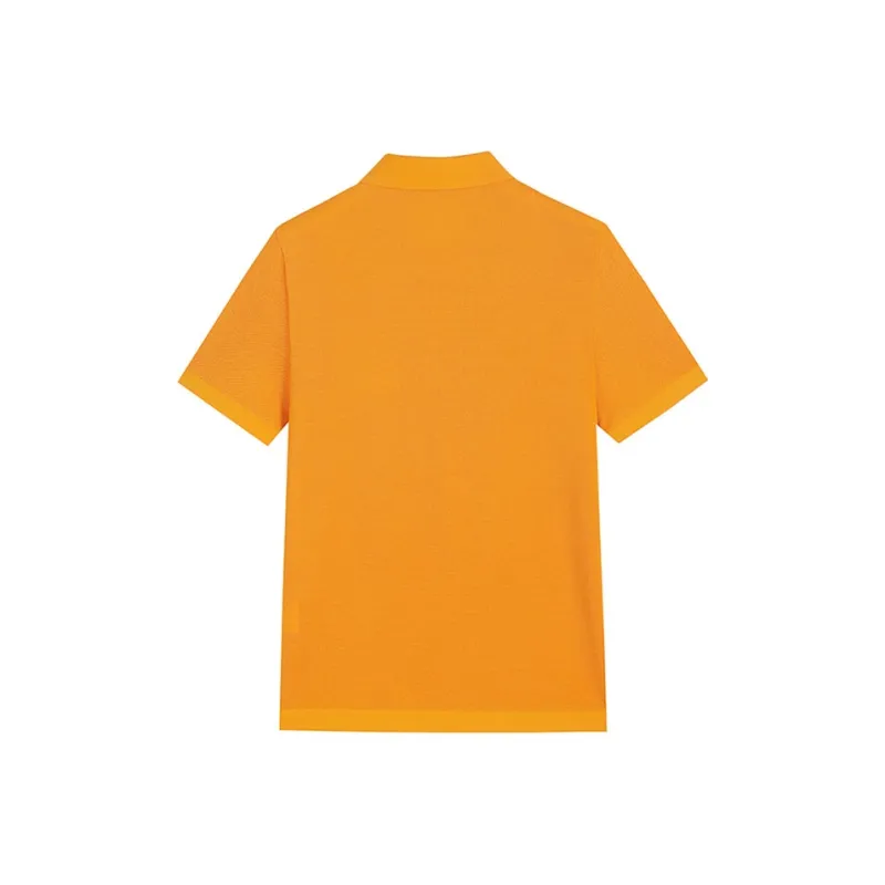 DAVID NAMAN Polo Shirts Men Orange-1
