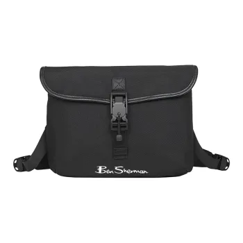 BEN SHERMAN Oxford Messenger Bag, Shoulder Bag Unisex Black