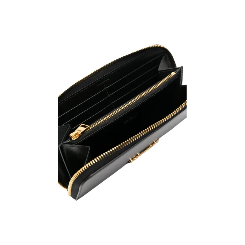 TF Calfskin Wallet Women's Black-2