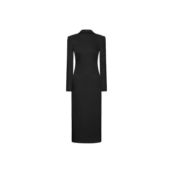 Valentino V back Midi Dress