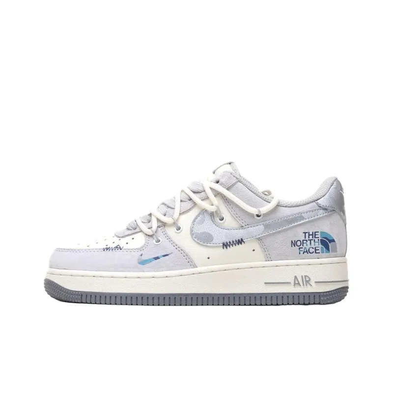 THE NORTH FACE x Nike Air Force 1 Anti Slip Wear Resistant Low Top Skateboard Shoes Women's Beige-0