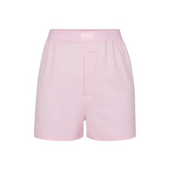 SKIMS FW23 BOYFRIEND LOOSE BOXER Casual Shorts Women's CHERRY BLOSSOM/Cherry Blossom Pink