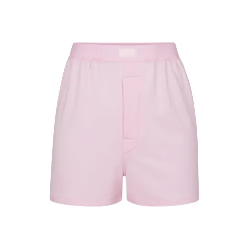 SKIMS FW23 BOYFRIEND LOOSE BOXER Casual Shorts Women's CHERRY BLOSSOM/Cherry Blossom Pink