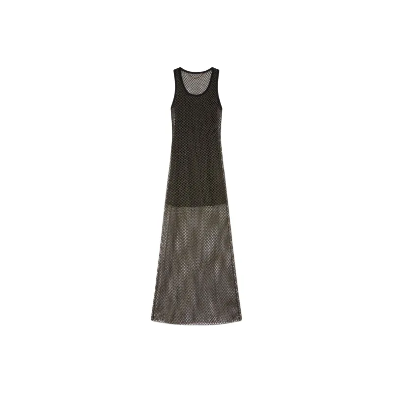 PALM ANGELS Mesh Maxi Dress-0