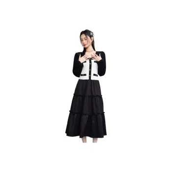 Emodues Long Sleeved Dresses Women's Black